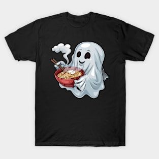 Cute ghost offering ramen noodles T-Shirt